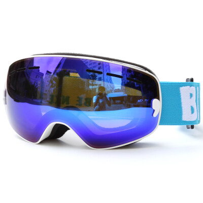 

Children Skiing Snowboarding Skating Goggles UV Protection Anti-fog Wide Spherical PC Lens Anti-slip Strap Helmet Compatible