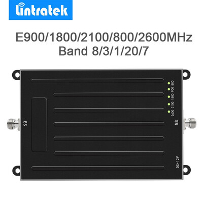 

Lintratek 2G 3G 4G Signal Booster ALC AGC Mobile Phone Amplifier for LTE UMTS GSM 900180021008002600MHz cellular repeater25