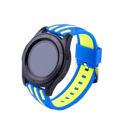

Stripes Watch Band for Samsung Gear S3 Frontier Sport Silicone Rubber WatchStrap