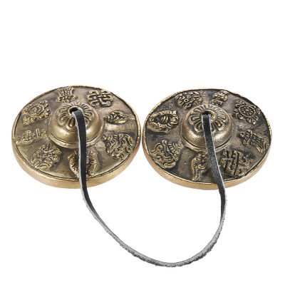 

26in65cm Handcrafted Tibetan Meditation Tingsha Cymbal Bell with Buddhist Lucky Symbols