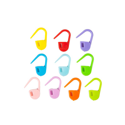 

10 Multi Color 120Pcs Plastic Buckle Marker Knitting Assistant Tool Stitch Pins Needles Locking Clips Mini Crochet Accessories Cra