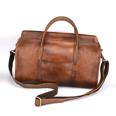 

Mens Messenger Shoulder Bag Genuine Leather Male Briefcase Laptop Travel Tote Crossbody Bags Men First layer of cowhide Handbag