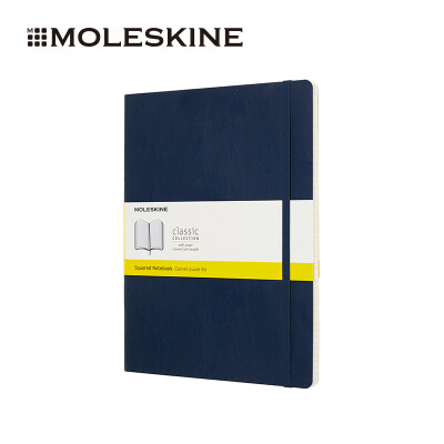 

MOLESKINE Classic Notebook Business Office Stationery Conference Notepad New Color Series Soft Surface Plus Large Square Pocket Account Sapphire Blue 5604