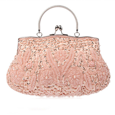 

Elegant Ladies Handbags for Party Evening Clutch Beaded Handbags Vintage Crossbody Bag for women