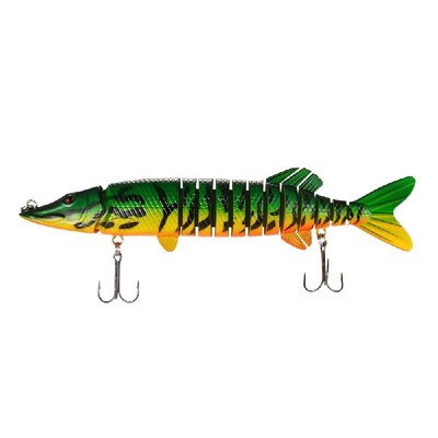 

New Outdoor Fishing Accessories Multi-Jointed Hard Fishing Lure Life-like Swimbait Crank Bait 2 Treble Hooks
