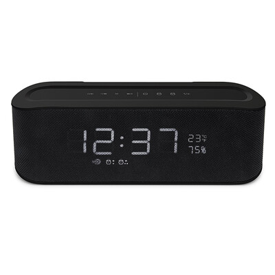 

LP-C13 Wireless Bluetooth Speaker Stereo Subwoofer wLarge Display Screen Alarm Clock Support FM Radio TF Card AUX IN Music Play H