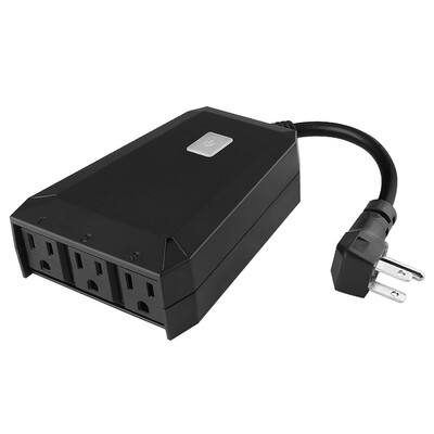 

Outdoor OutletWifi Smart Socket Wireless Remote Control Outlet 1 in 3 out Timer Outdoor Waterpro of No Hub Required Compati