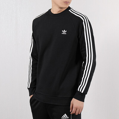 

Adidas ADIDAS Clover Mens Clover Series 3-STRIPES CREW Sports Sweatshirt DV1555 S Code
