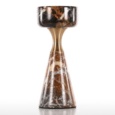 

Candlestick with Marble- High Concise&Modern Candlelight Dinner Table Ornament Gifts for Wedding Party Home Spa Armotherap