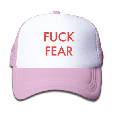 

FUCK FEAR Snapback Hat Adjustable Mesh Cap For Child