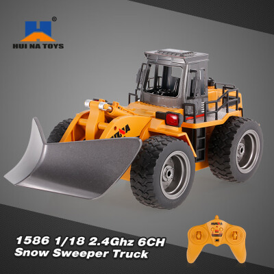 

HUI NA TOYS 1586 118 24Ghz 6CH Snow Sweeper Engineering Truck RC Car Kids Toys Gift