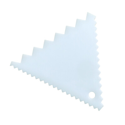 

Plastic Cake Edges Scraper Cream Icing Smoother DIY Cakes Decorating Spatula Tool Set Rectangle Triangle