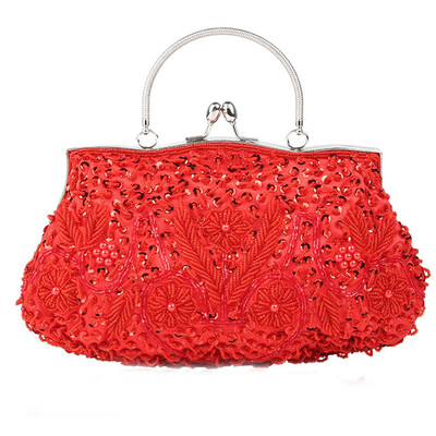 

Elegant Ladies Handbags for Party Evening Clutch Beaded Handbags Vintage Crossbody Bag for women