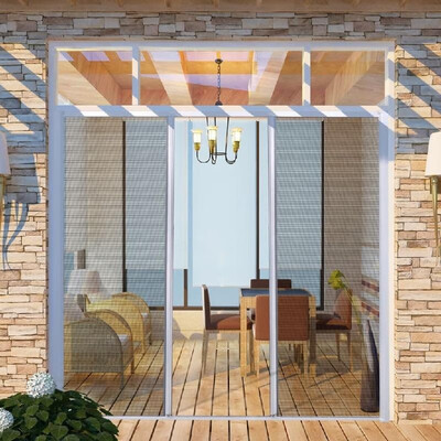 

White Sliding Insect Screen for Double Doors 846"x846"