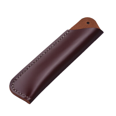 

Handmade Retro Vintage Full Grain Leather Pencil Case Pouch Pen Holder Organizer Bag Stationery Gift for Kids Students Artists Off