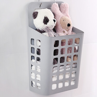 

Xiangyou Town Free Punch Side Hanging Dirty Cloth Indigo Washing Dirty Clothes Storage Basket Laundry Basket Nordic Grey