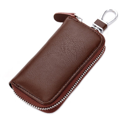 

Leather Key Chain Bag Leather Key Holders Smart Car Key Case auto remote key chain bag Pack for Men Women