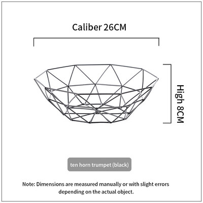 

NeillieN Metal Fruit Basket Tieyi Fruit Plate Snack Basket Vegetable Drainage Basket Nordic Home Receiving Products