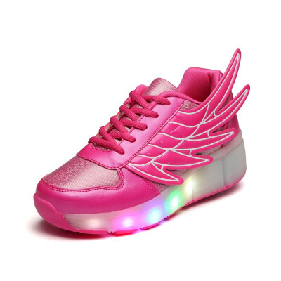 

kids light up shoes with wing led slippers Led shoes infant for children boy&girl luminous sneakers Glowing