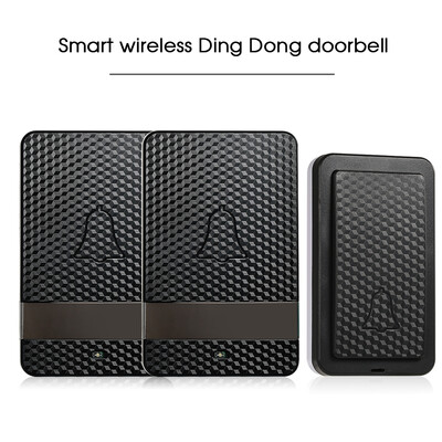 

Wireless Dingdong Doorbell Self-powered 28 Ringtones 4 Levels Volumes Optional Long Distance No Battery Required 2 Transmitter 2