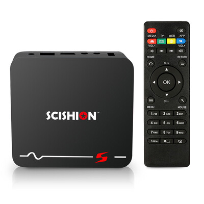 

SCISHION S Smart Android 81 TV Box 2GB16GB RK3229 Quad-core 4K UHD H265 VP9 DLNA WiFi LAN RJ45 Ethernet HD Media Player