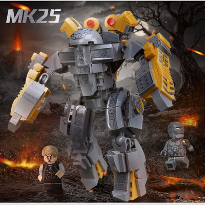 

Lepin 38001 38002 38005 Super Heroes Iron Man Mech Avengers Iron Man Hulk buster Building Block Brick Toy DIY Robot Warfare