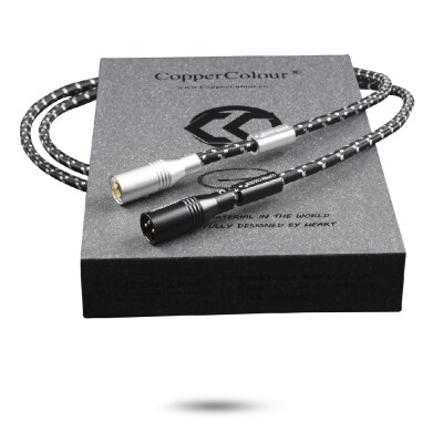 

CopperColour CC Water audiophile Audio cable XLR interconnect cord pair with Gold-plated XLR connector