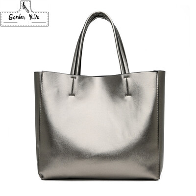

Luxury Women Designer Handbag Silver Portable Bucket Ladies Tote Shoulder Sac A Main High Quality Brand Satchel Bag Bolsos Mujer