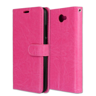 

MOONCASE Huawei Y7 3 card photo frame leather - rose red