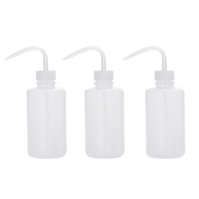 

3pcs 250ml Tattoo Wash Bottle Plastic Green Soap Squeeze Bottle Flower Watering Can Kit Curved Nozzle Tattooing Cleaning Tool
