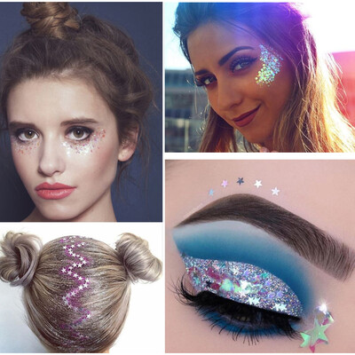 

Beauty HANDAIYAN Cosmetic Charming Fairy Colorful Glitter Gel Holographic Chunky Glitter Highlight Eyeshadow Makeup Accessories fo