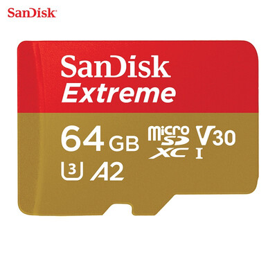 

SanDisk 100 original 64GB TF Micro SD memory card U3 C10 A2 V30 4K Extreme Speed Mobile Edition Read 160MBs Write speed 60MBs