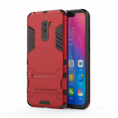 

for Xiaomi Pocophone F1 Shockproof Hard Phone Case for Xiaomi Pocophone F1 Poco F1 618" Armor Case Back Cover Fundas Capa Etui