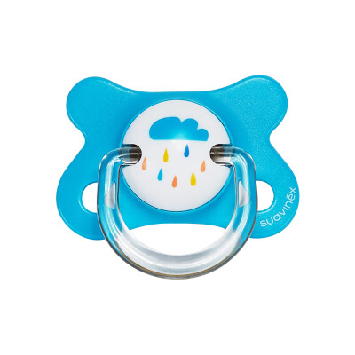 

Suviniex baby pacifier super soft imported baby comfort artifact skin sleeping newborn -2-4 months latex material thumb blue