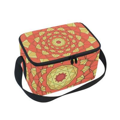 

ALAZA Insulated Lunch Box Roma Decorative Pattern1 Lunch Bag for Men Women Portable Tote Bag Cooler Bag