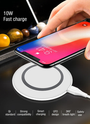 

Maxsharer black or white wireless charger with low cost&best seller