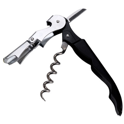 

Double Hinged Corkscrew Hippocampus Knife Wine Bottle Opener Waiters Beer Key Stainless Steel