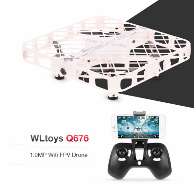 

WLtoys Q676 10MP Wifi FPV Drone Optical Flow Positioning Altitude Hold One Key Return RC Quadcopter Toy