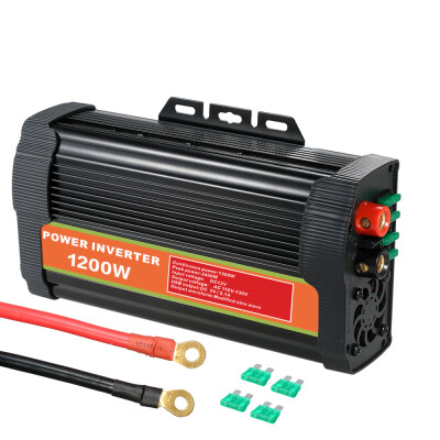 

1500W DC12V to AC110-130V Power Inverter Modified Sine Wave Household Car Converter with 42A Dual USB&2 AC Outlets