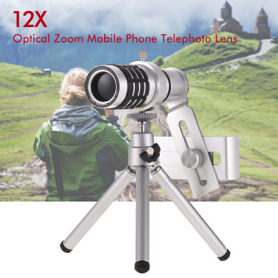 

18X Optical Zoom Mobile Phone Telephoto Lens with Tripod for iPhone Samsung HTC Nokia Sony Black