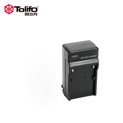 

Figure cube Tolifo LED camera light using npF550F770F970 battery advanced charger