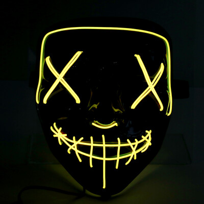 

LED Cold Light Flash Grimace Fluorescent Mask Festival Performance Party Glowing Masks