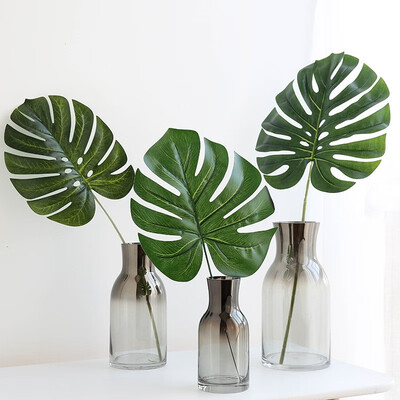

3PCS Leaf Fresh Style Home Office Artificial Plant Decor