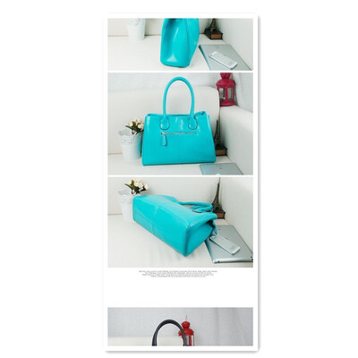 

2018 new cowhide fashion handbags handbags big bag shoulder diagonal lady bag female bag star with the paragraph