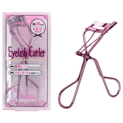 

CANMAKE Minefield Bright Eyelash Curlers Wide Angle Curl Soft Portable Durable Shaped 38mm Eyelash Curler