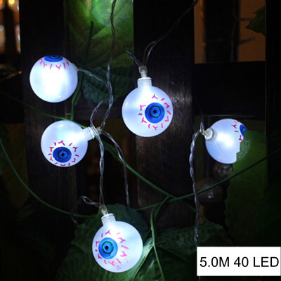 

UpperX 1pcs Halloween Decor String Lights40 LED Eyes LightsFairy String LightStarry Light for OutdoorHomePatioGarden