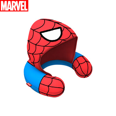 

Marvel spiders hooded U-shaped pillow hooded neck pillow lunch break portable plush pillow home supplies office must travel god