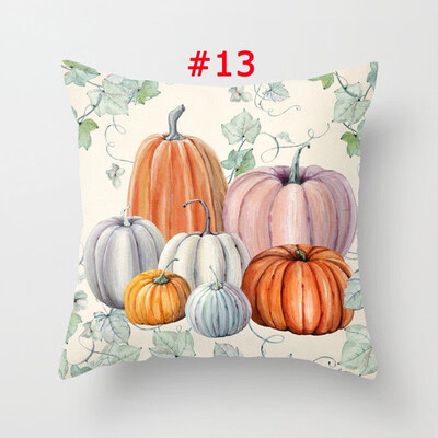 

Halloween Pumpkin Square Cotton Linen Throw Pillow Case Cushion Cover Home Decor