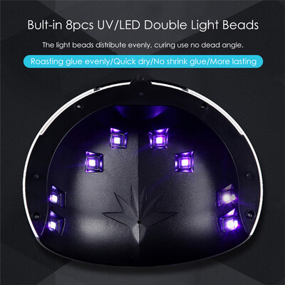 

24W LED UV Nail Lamp Nail Gel Dryer with 8 Lamp Beads USB Nail Dryer Manicure Machine Nails Art Tool