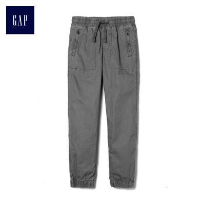 

GAP flagship store boy casual elastic waist lining beam mouth sweatpants 396981 smoke gray